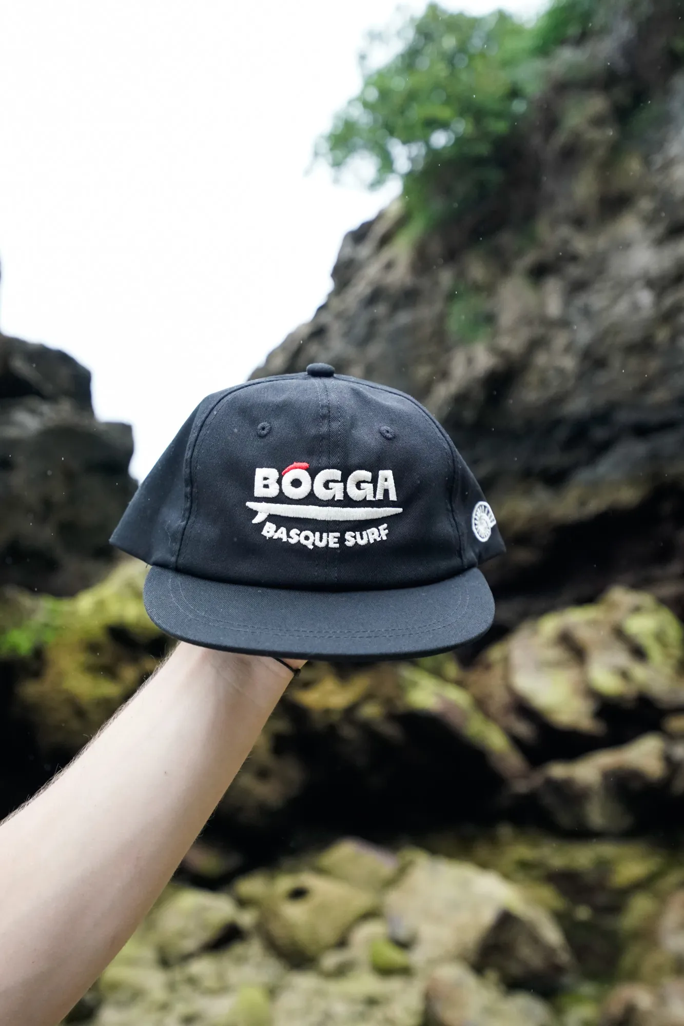Bogga Surfeko txano beltza, aurrealdeko ikuspegia.